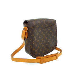 Louis Vuitton Shoulder Brown Leather Cloud Monogram Saint Bag